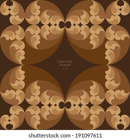 Golden Ratio Ornament v. 2 (vector)