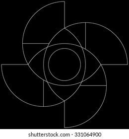  Golden ratio pattern