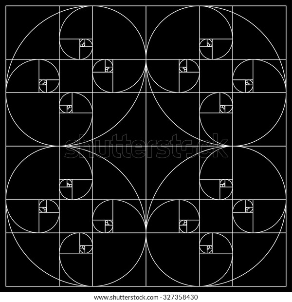 Golden Ratio Pattern Stock Vector (Royalty Free) 327358430