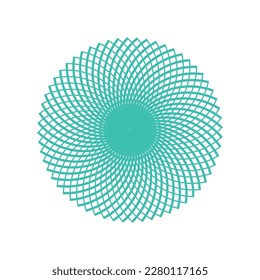 Golden Ratio Pattern Vortex Circular