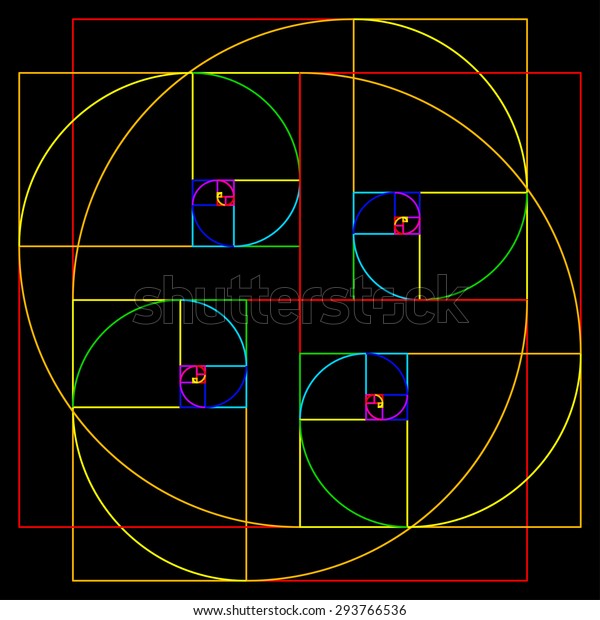 Golden Ratio Patterns Stock Vector (Royalty Free) 293766536 | Shutterstock