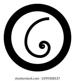 Golden ratio section Sacred geometry symbol ration proportions icon in circle round black color vector illustration image solid outline style simple