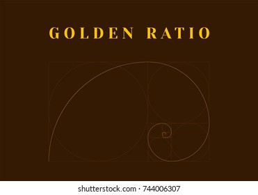 Golden Ratio - spiral, circles, squares