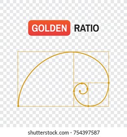golden ratio spiral. Symbol of the golden ratio tattoo
