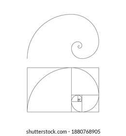 Golden Ratio Template Vector Divine Proportions Stock Vector (Royalty ...