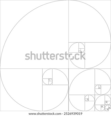 The Golden Ratio: The Ultimate Guide to Understanding and Using It. Illustration of a white background with a pattern of circles and squares