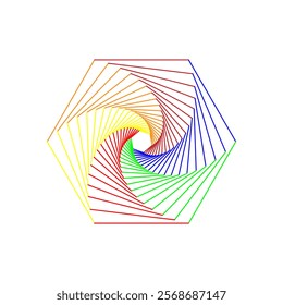 golden ration fibonacci pattern for logo icon background web graphic tattoo. vector illustration.