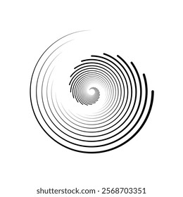golden ration fibonacci pattern for logo icon background web graphic tattoo. vector illustration.