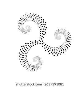 golden ration fibonacci pattern for logo icon background web graphic tattoo. vector illustration.