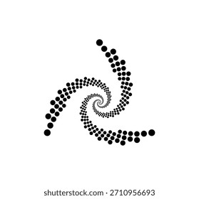 padrão de fibonacci de ração dourada para o ícone de logotipo plano de fundo web tatuagem gráfica. ilustração vetorial.