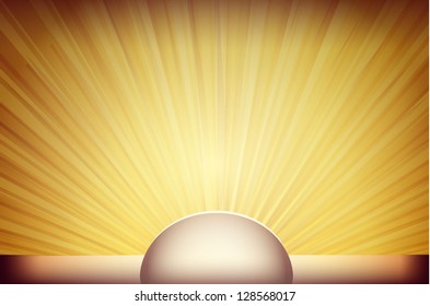 Golden rays background