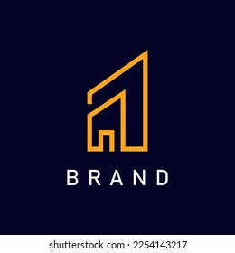 Golden Real Estate Logo Design