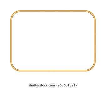 Golden realistic rectangle 3d frames. Vintage luxury 3d picture frame, realistic object mockup for photo frame, ornamental border. Vector illustration for certificate, various design