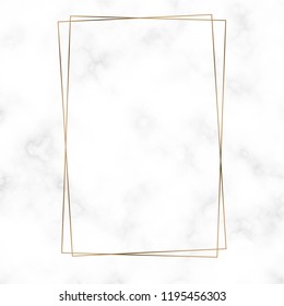 Golden Rectangle Frame Template Vector