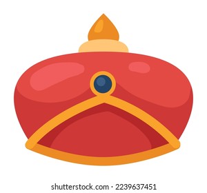 icono de la corona dorada y roja