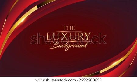 Golden Red Maroon Side Lines Dotted Award Background. Traditional Style Sparkle Glowing Effect. Wedding Jubilee Night Decorative Invitation. Entertainment Hollywood Bollywood Template Design. 