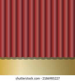 Golden Red theatre scene Background. Entertainment Hollywood Bollywood Template Design