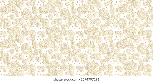 Textura de fondo de forma fluida moderna de repetición dorada