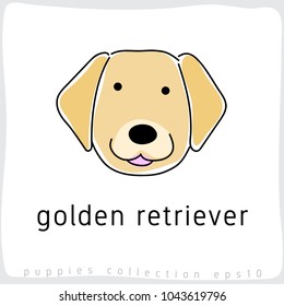 Golden Retriever : Dog Breed Collection : Vector Illustration