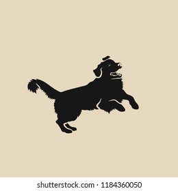 Golden Retriever dog - isolated vector illustration