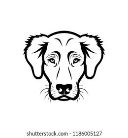 Golden Retriever dog - isolated vector illustration
