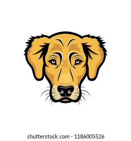 Golden Retriever dog - isolated vector illustration