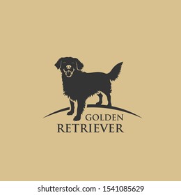 Golden Retriever dog - isolated vector illustration