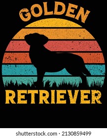 Golden Retriever dog lovers t-shirts design
