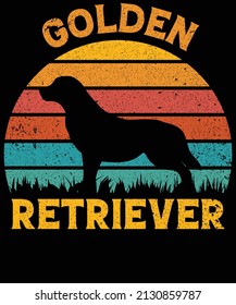 Golden Retriever Hund liebt T-Shirts Design