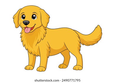 Golden Retriever - Friendly and Adorable Dog Design