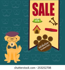 The Golden Retriever with the hipster style sale banner
