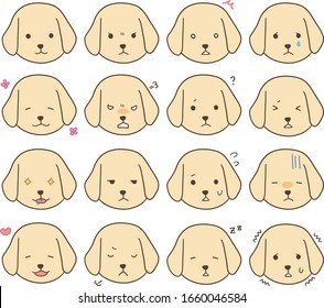 golden retriever - icon collection