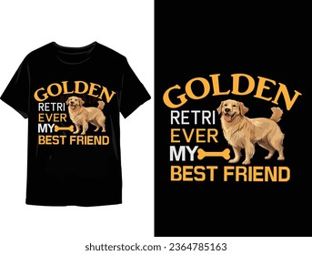 Golden retriever t shirt design