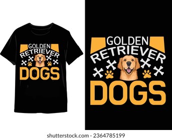 Golden retriever t shirt design