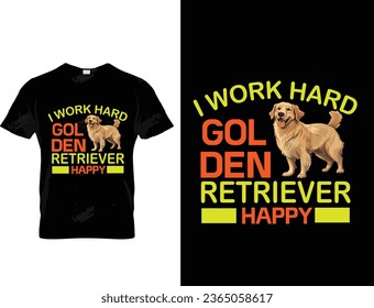 Golden retriever t shirt design
