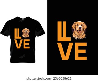 Golden retriever t shirt design