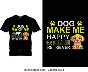Golden retriever t shirt design