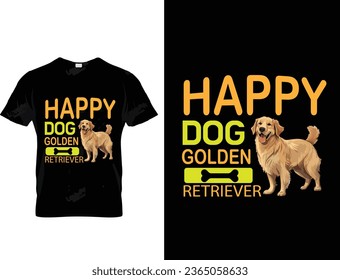 Golden retriever t shirt design