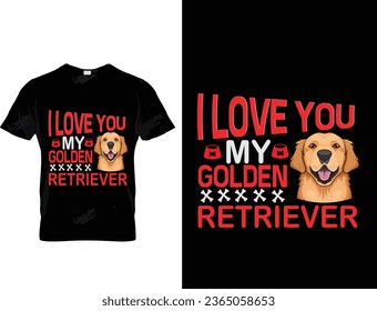 Golden retriever t shirt design