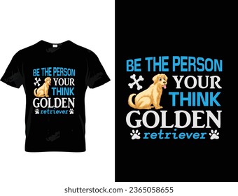 Golden retriever t shirt design