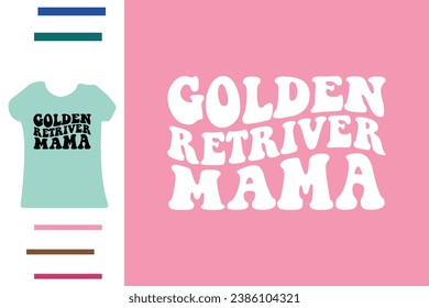 Golden retriever t shirt design