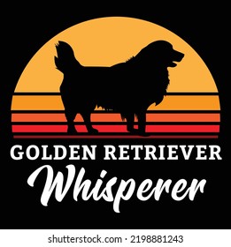 GOLDEN RETRIEVER WHISPERER Dog owner pet lover EPS
