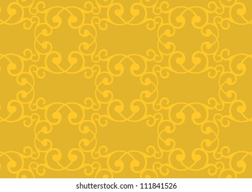 Golden Retro decorative pattern wallpaper background