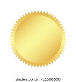 Golden retro sticker. sunburst design elements. The golden, brilliant ray of fireworks. Best for sale sticker, price tag, quality mark. flat vector illustration isolated on white background.