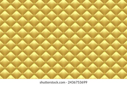 Golden rhombus geometric pattern. something like a cushion