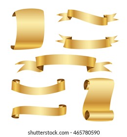 Golden ribbon set