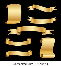 Golden ribbon set