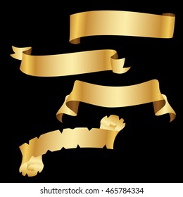 Golden ribbon set