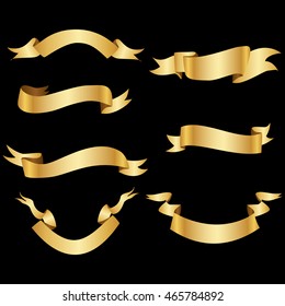 Golden ribbon set