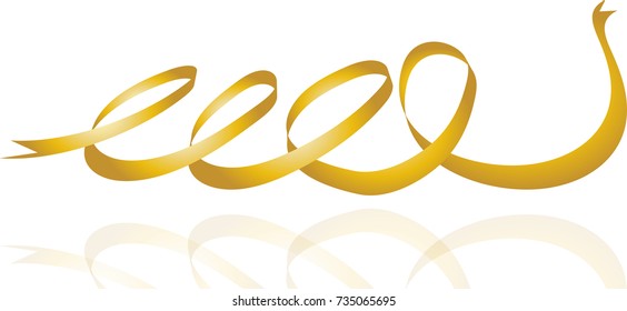 Golden ribbon texture background,EPS10